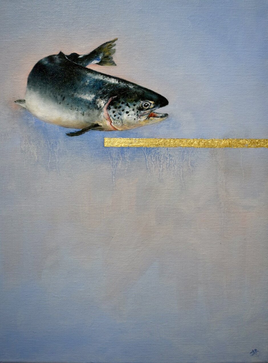 Turn (Salmon on Gold)