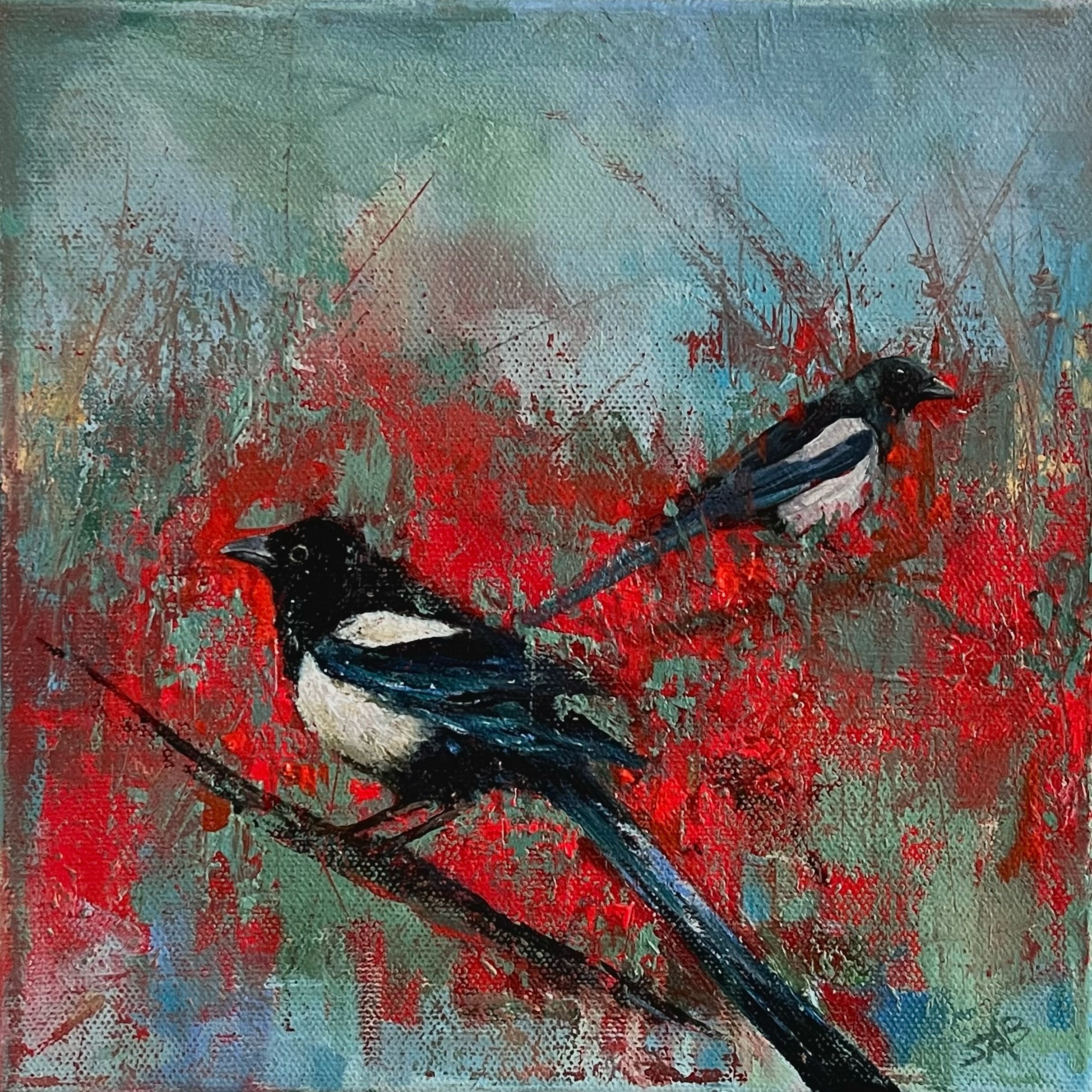 Two Magpies : Joy