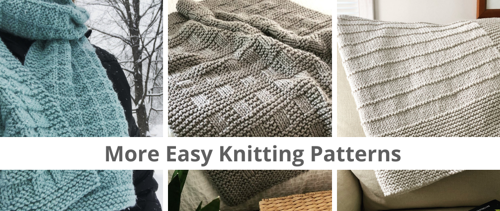 Easy Striped Blanket Knitting Pattern for Hue & Me Yarn — Fifty