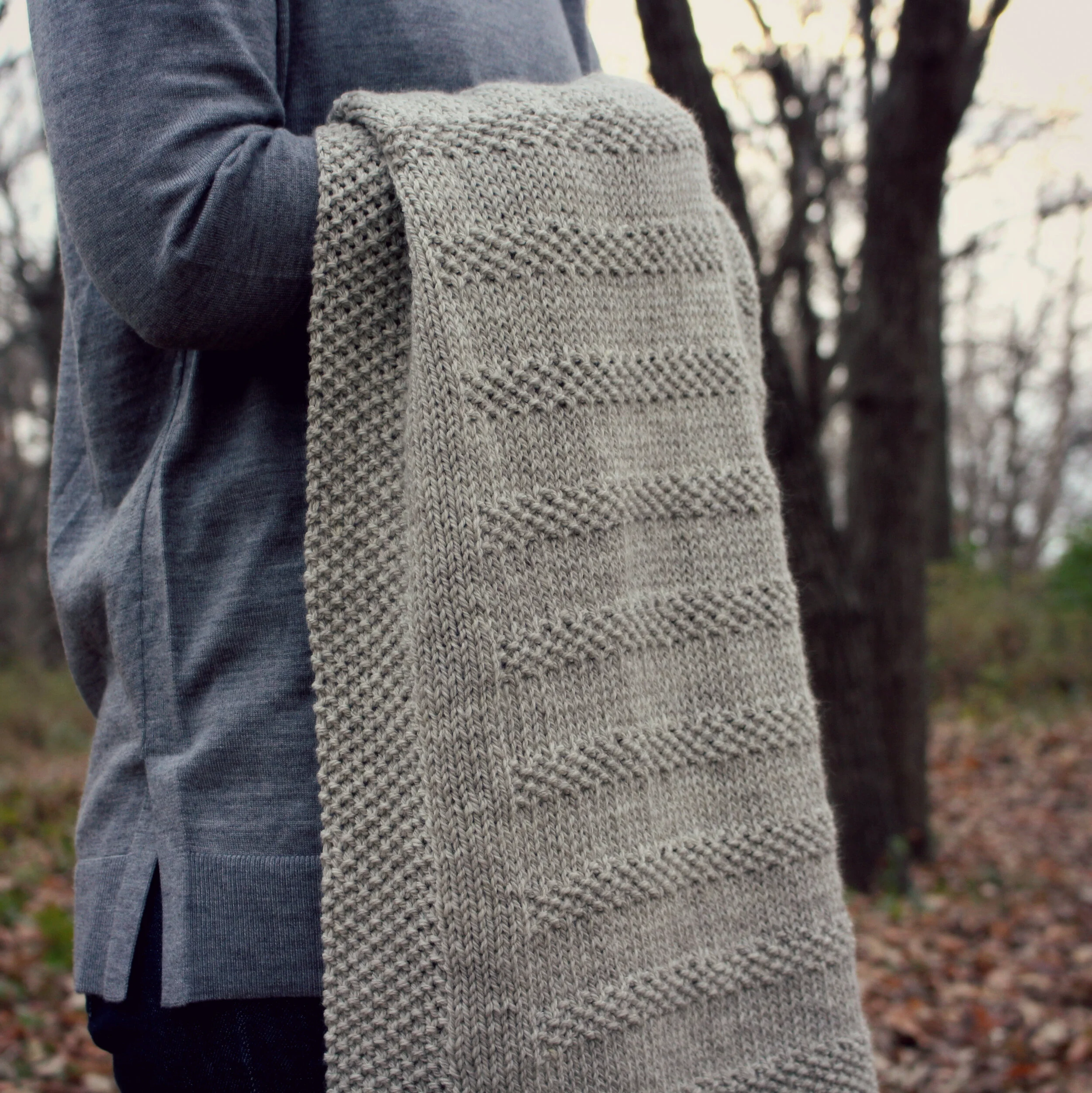 Classic Blanket Knitting Pattern for Worsted Yarn Northern Trail