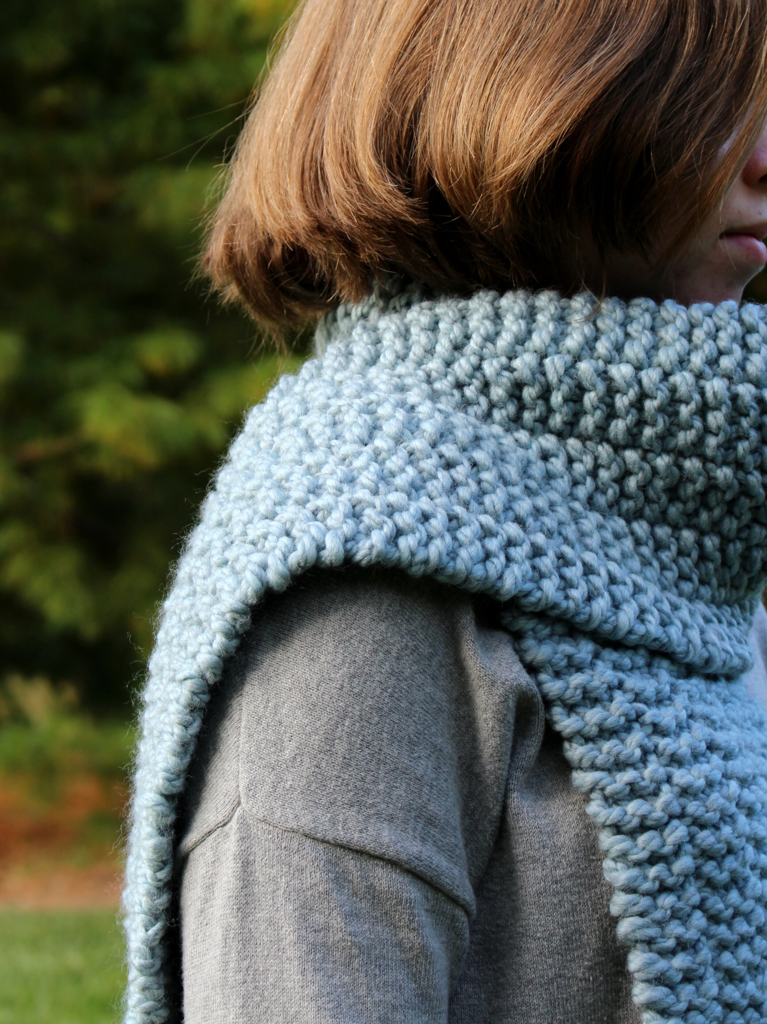 Free Scarf Knitting Pattern for Super Bulky Yarn Easy to Knit