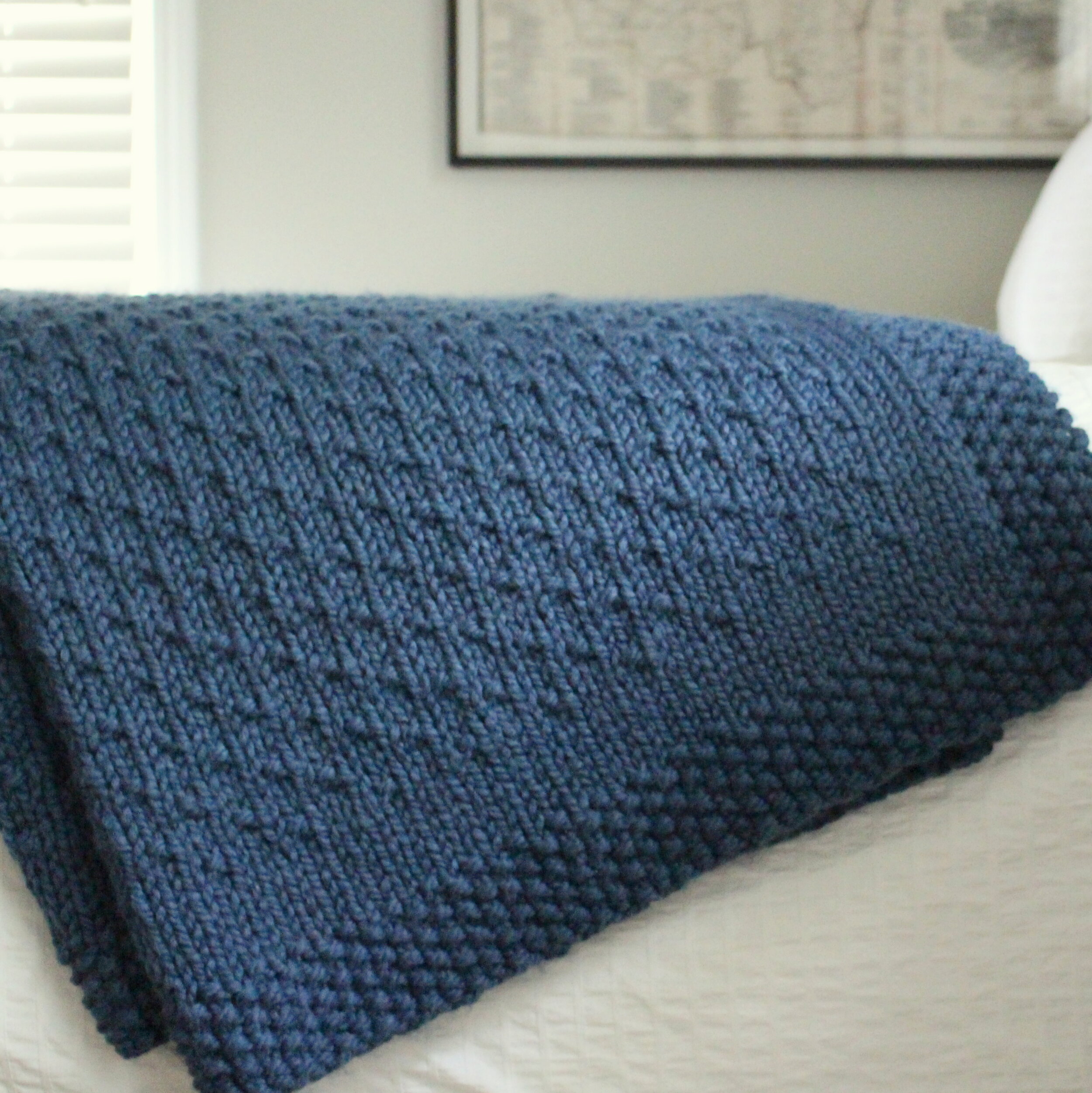 How to Knit a Blanket for Winter. So Cozy!