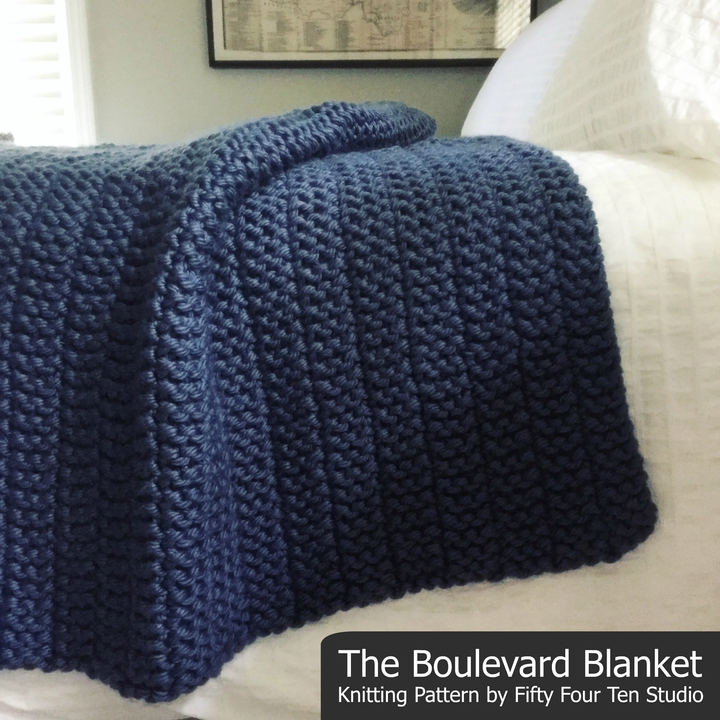 Free Blanket Knitting Pattern For Super Bulky Yarn The Boulevard Blanket Fifty Four Ten Studio