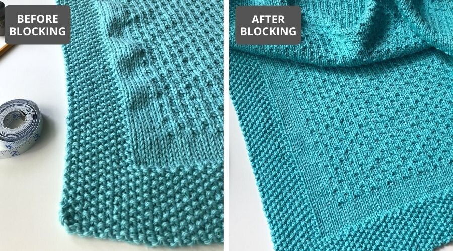How to Block Knitting - Blocking a Hand Knit Blanket Tutorial