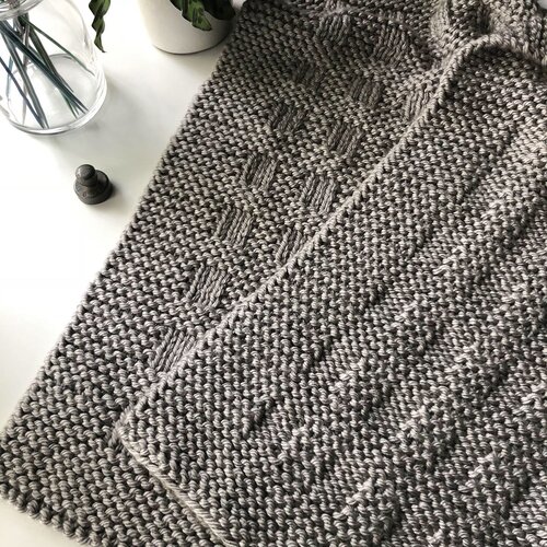 Easy Blanket Knitting Pattern for Super Bulky Yarn - Westport Blanket ...