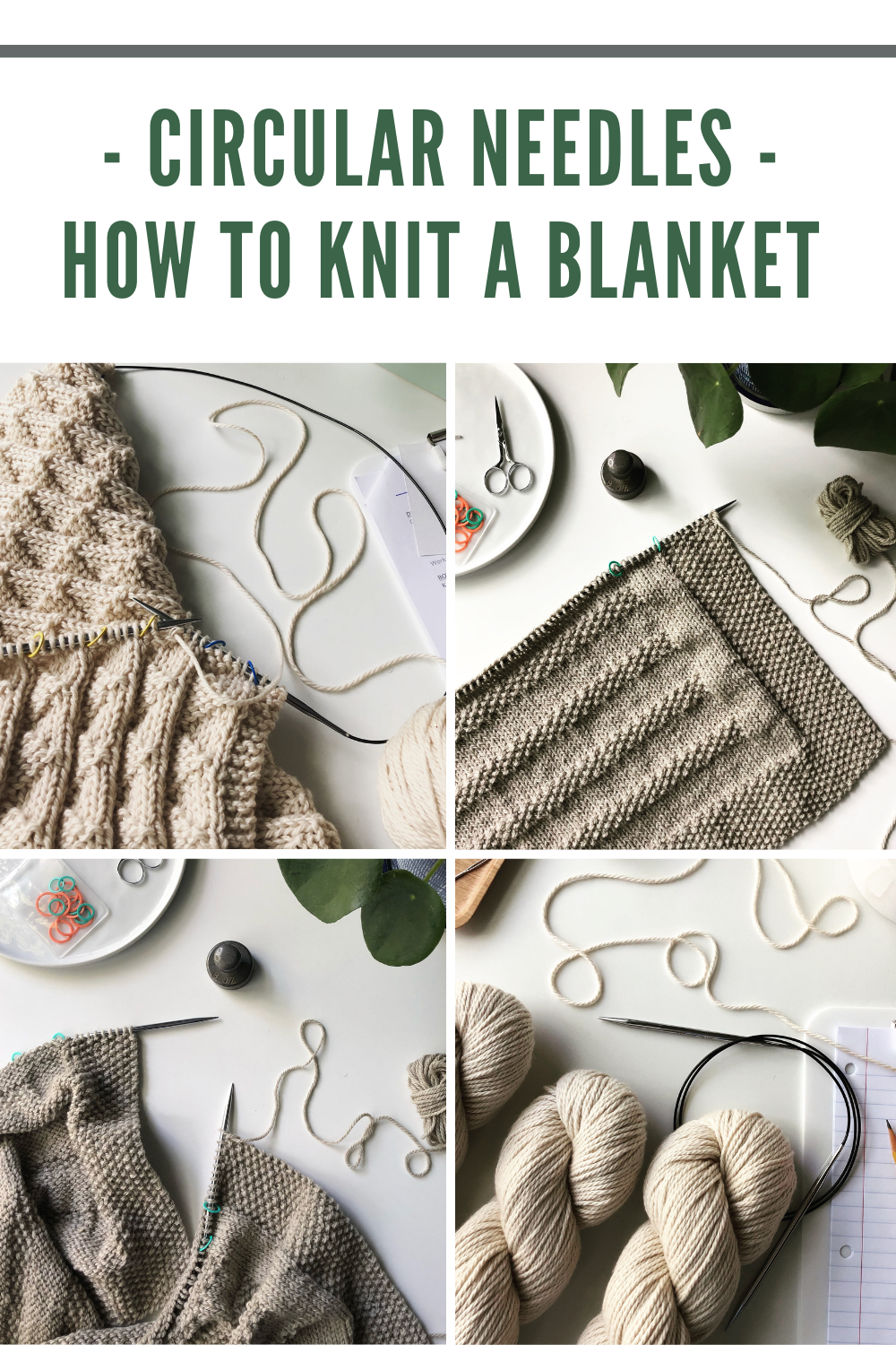 How to Knit a Blanket With Circular Knitting Needles 