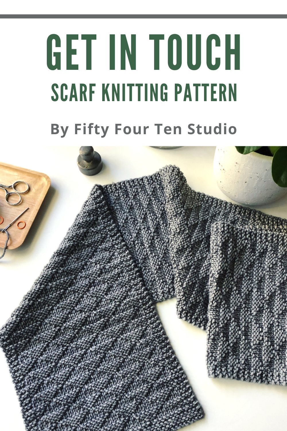 Get in Touch: Reversible Winter Scarf Knitting Pattern — Fifty Four Ten  Studio
