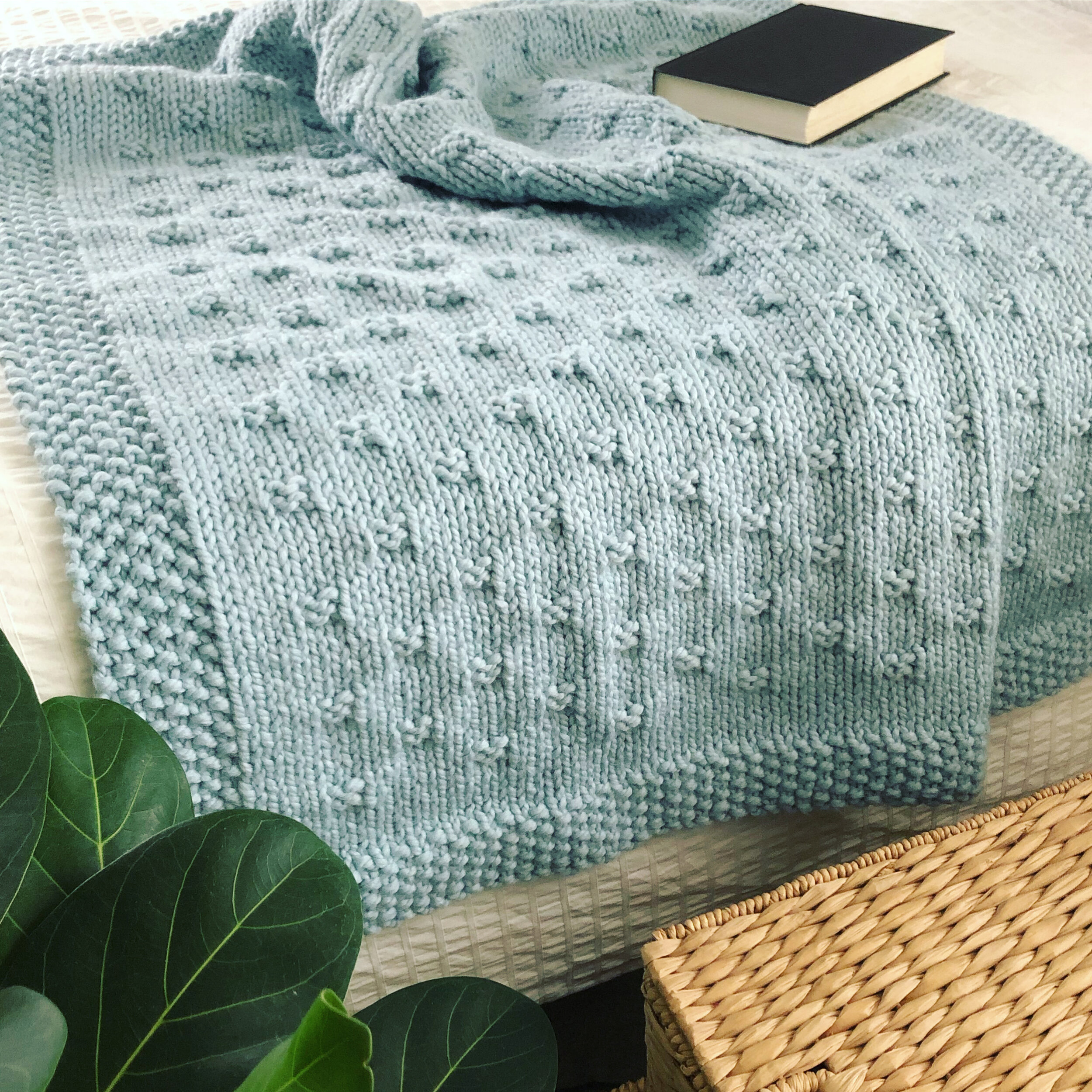 Chunky Blanket Knitting Pattern for Super Bulky Yarn - Belleview Blanket —  Fifty Four Ten Studio