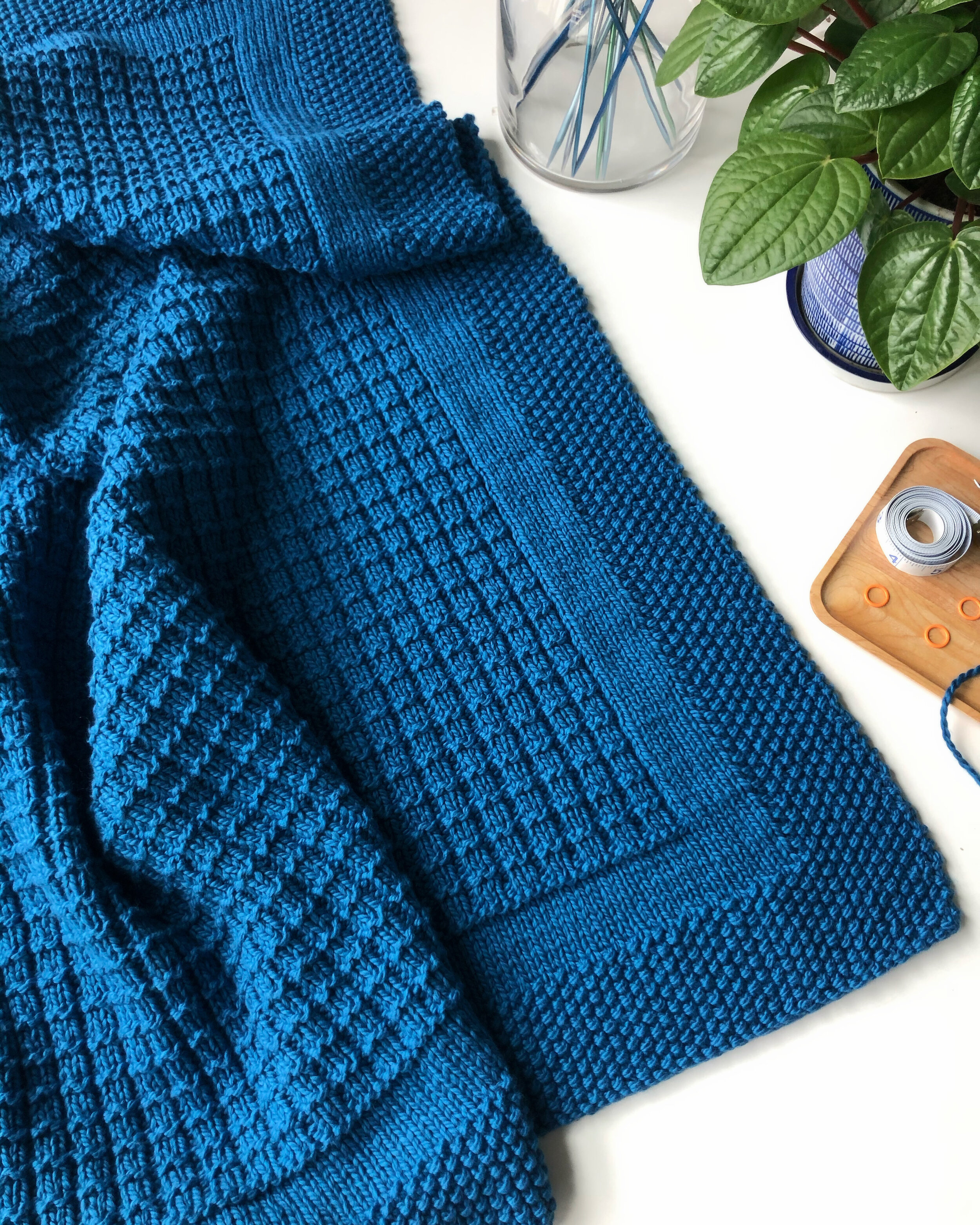 Vardhman Blanket Knitting Yarn Thick/Mottu Sky Blue (1 Ball 200 Gram Each)  Wool, 400 gm Best Used with Knitting Needles, Crochet Needles Wool Yarn for