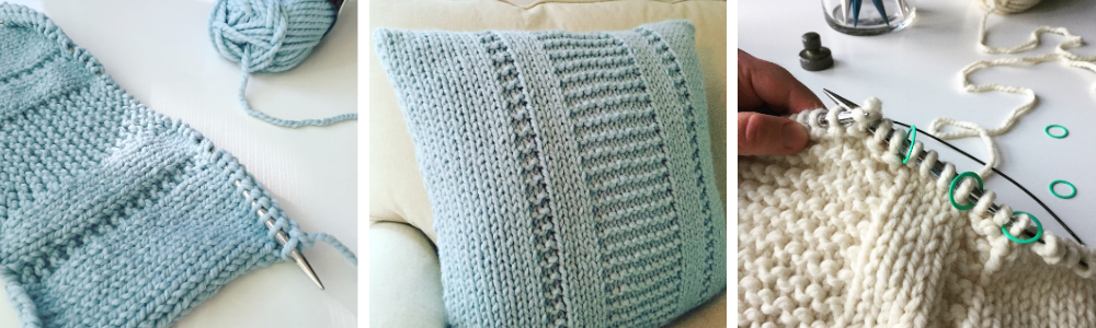 Knitty Gritty Winter Pillow Worsted Yarn