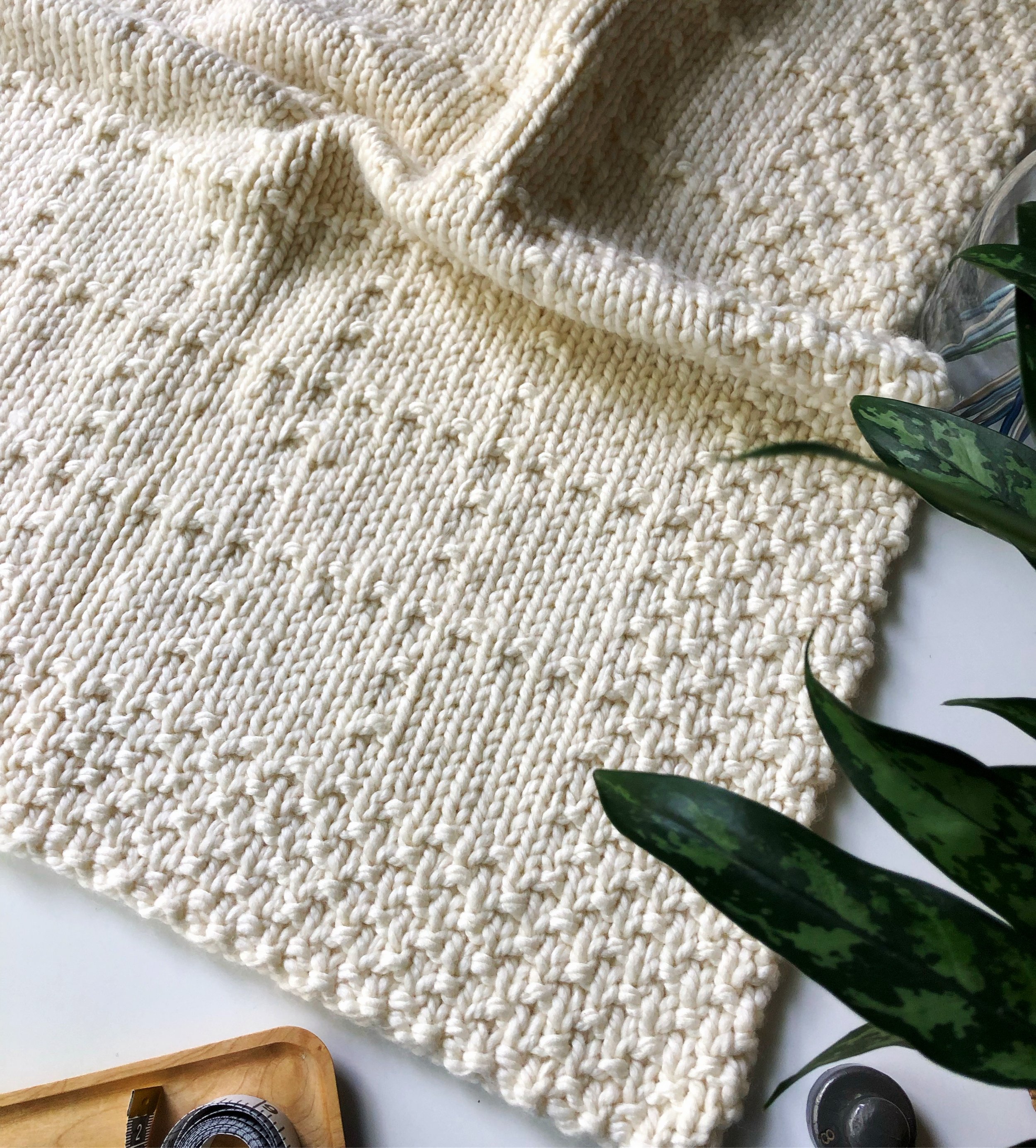 Chunky Blanket Knitting Pattern for Super Bulky Yarn - Belleview Blanket —  Fifty Four Ten Studio