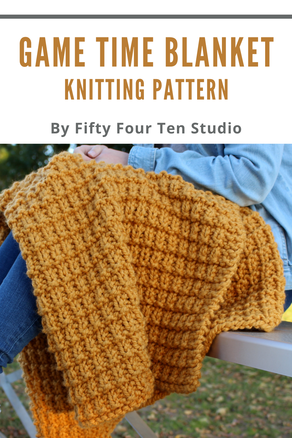 Game Time: Easy Reversible Chunky Blanket and Scarf Knitting Pattern —  Fifty Four Ten Studio