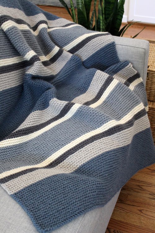Reversible Blanket Knitting Pattern Worsted Weight Yarn - Baby Blanket -  Throw - Touch of Kindness — Fifty Four Ten Studio