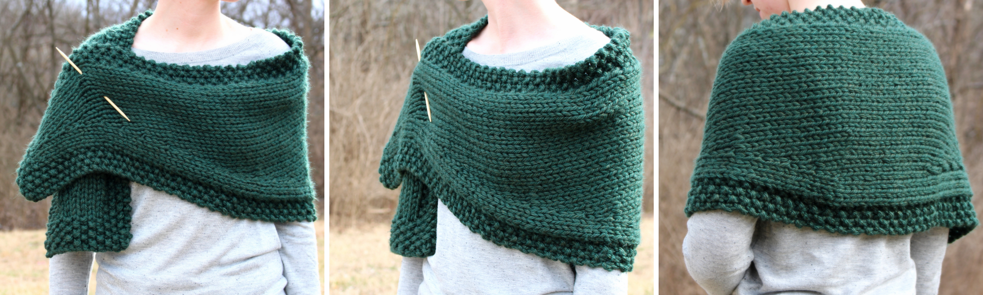 A Bit of Good Luck Shawl: An Cozy Shawl Knitting Pattern for Super Bulky Yarn