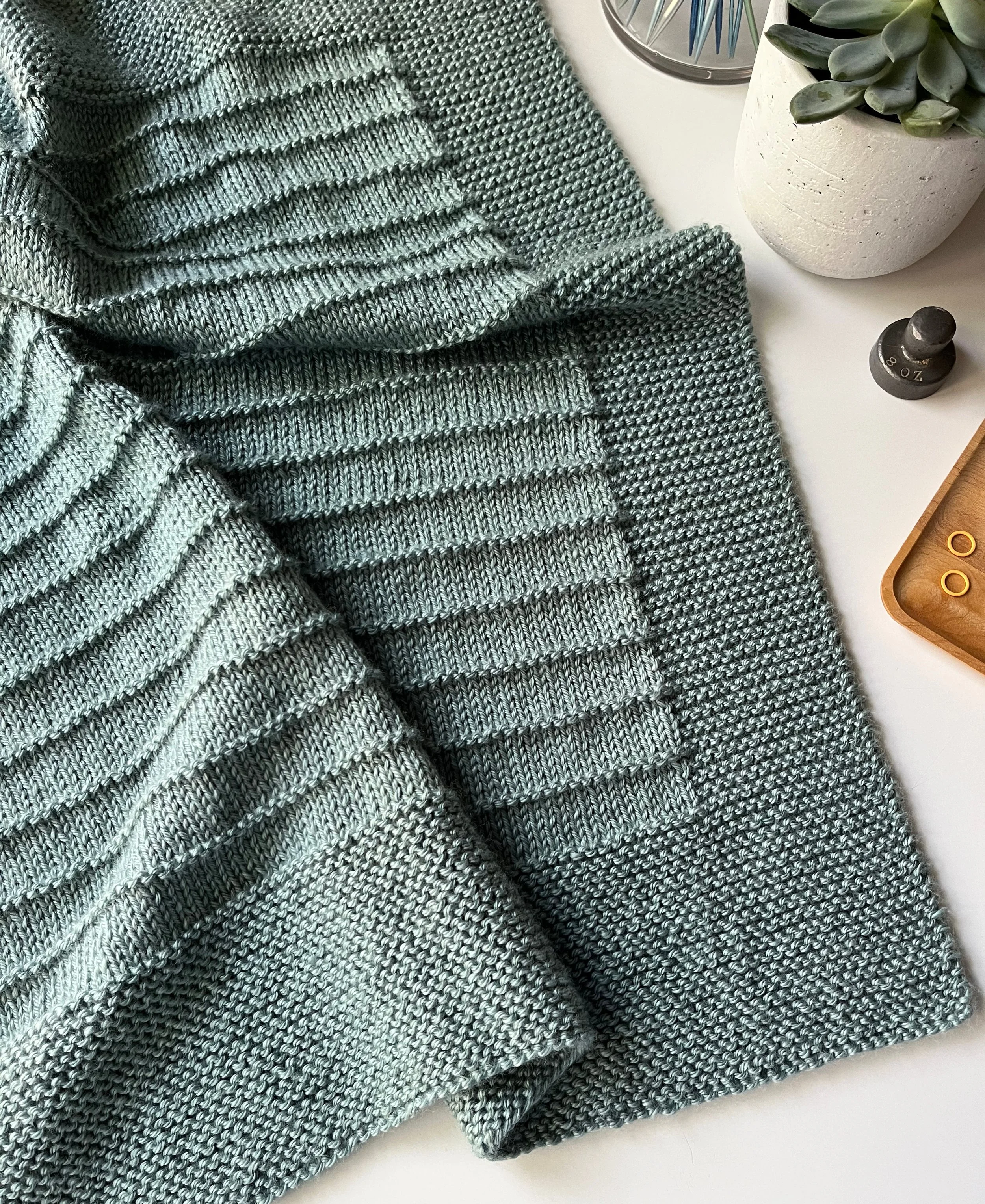 On the Porch Blanket Knitting Pattern Lion Brand Heartland Worsted Aran Yarn Easy to Knit Baby Throw 3 softer and lighter.jpg