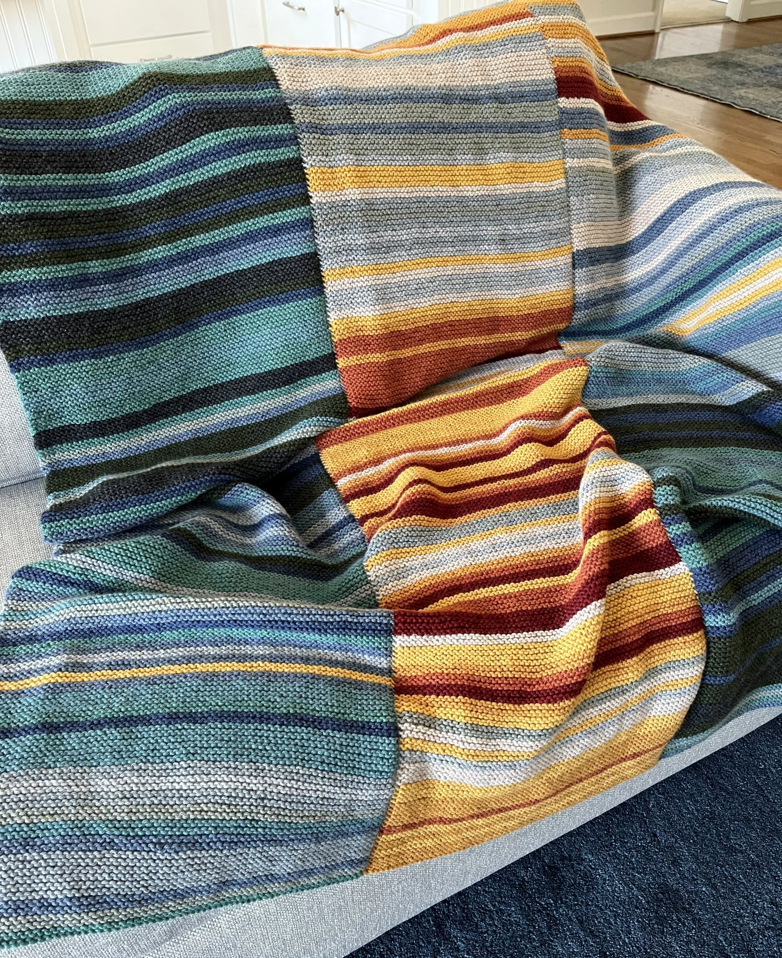 Garter Stitch Bernat Blanket Yarn Loom Patterns Garter Stitch