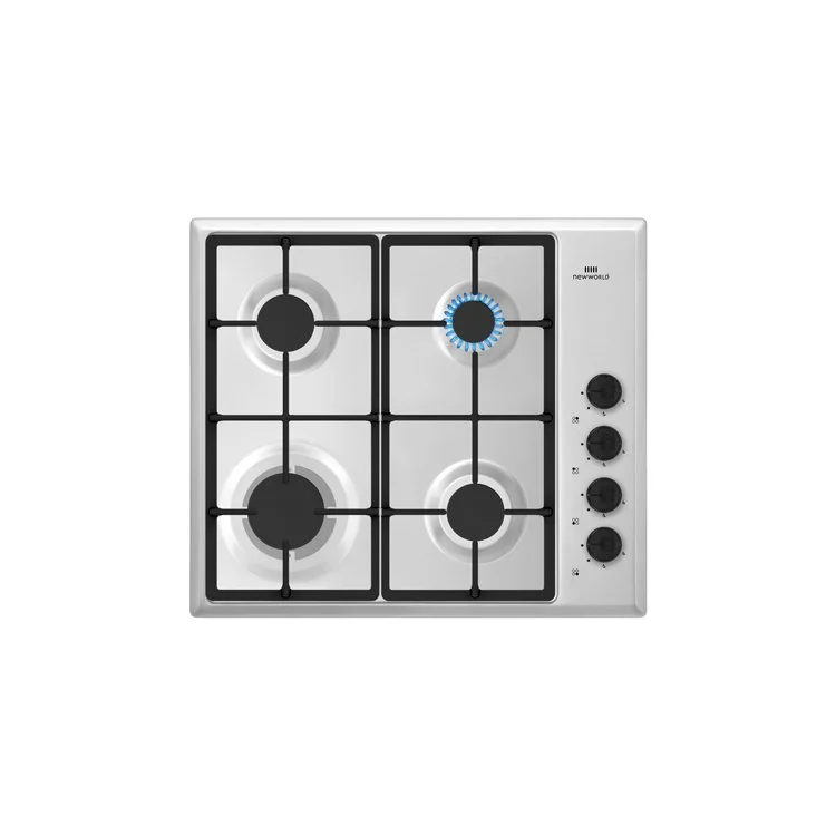 NWG61X 60cm 4 Burner Gas Hob - Stainless Steel