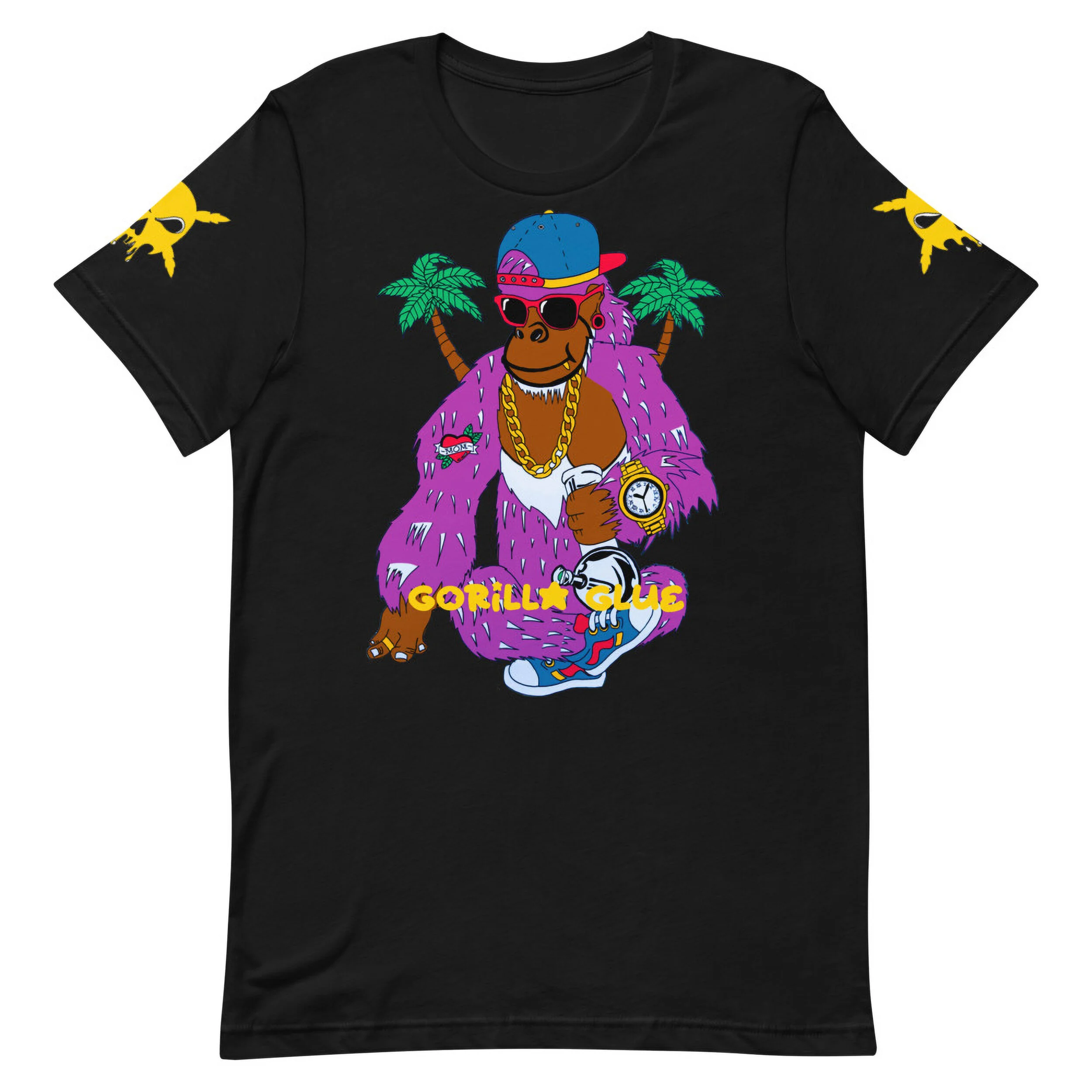 Gorilla-Glue-JPEG 500-DPI_High-Banana-with-text-PNG-2_Yellow-rosinlution-Log_mockup_Front_Flat_Black.jpg