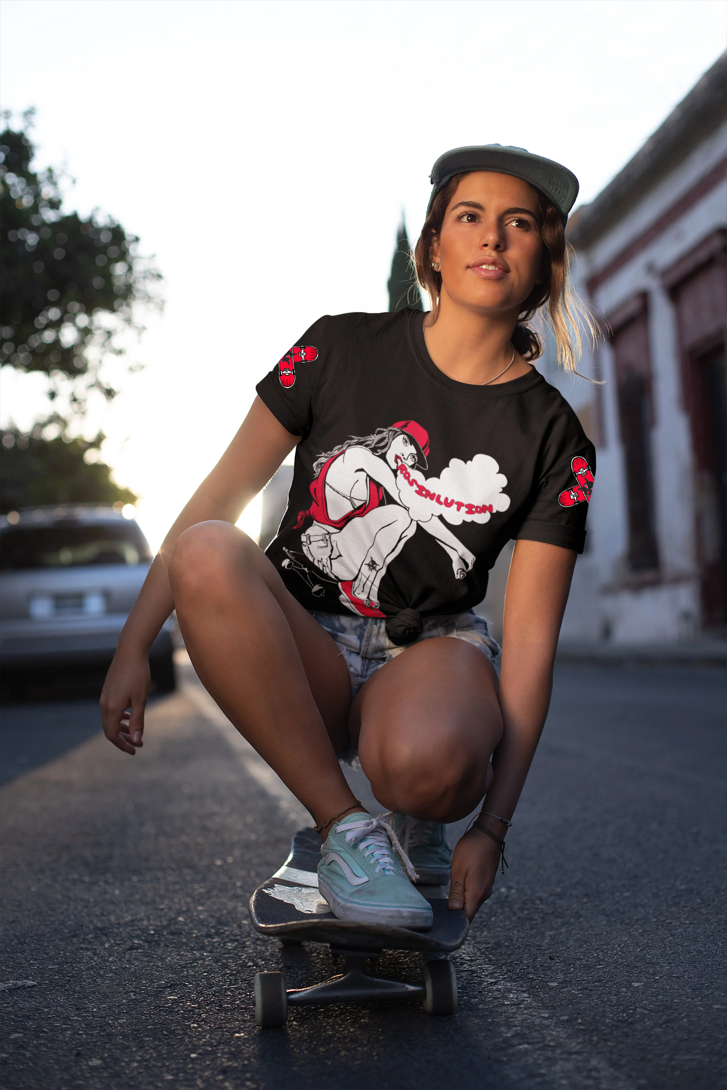 girl wearing Board Life T-Shirt riding skateboard JPEG 300 DPI.jpg