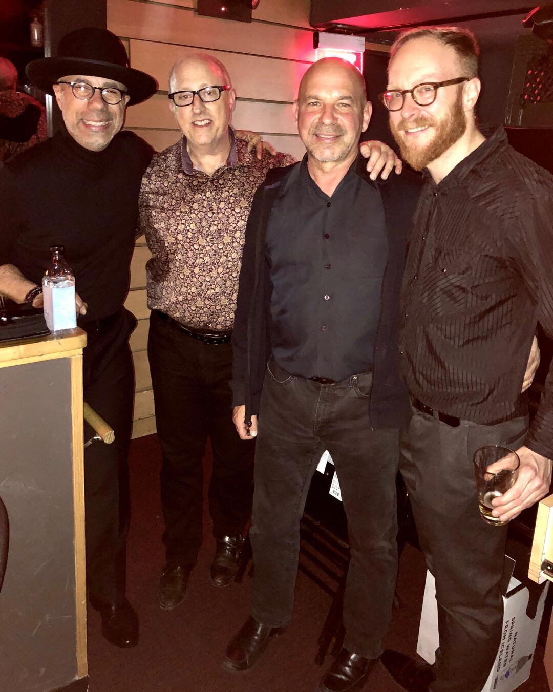 Last night at Ralph Dudley&rsquo;s show at Vibratos with Low end mafia, Oscar Cartaya and Eric Sittner and the Maestro Sandy Stein!
