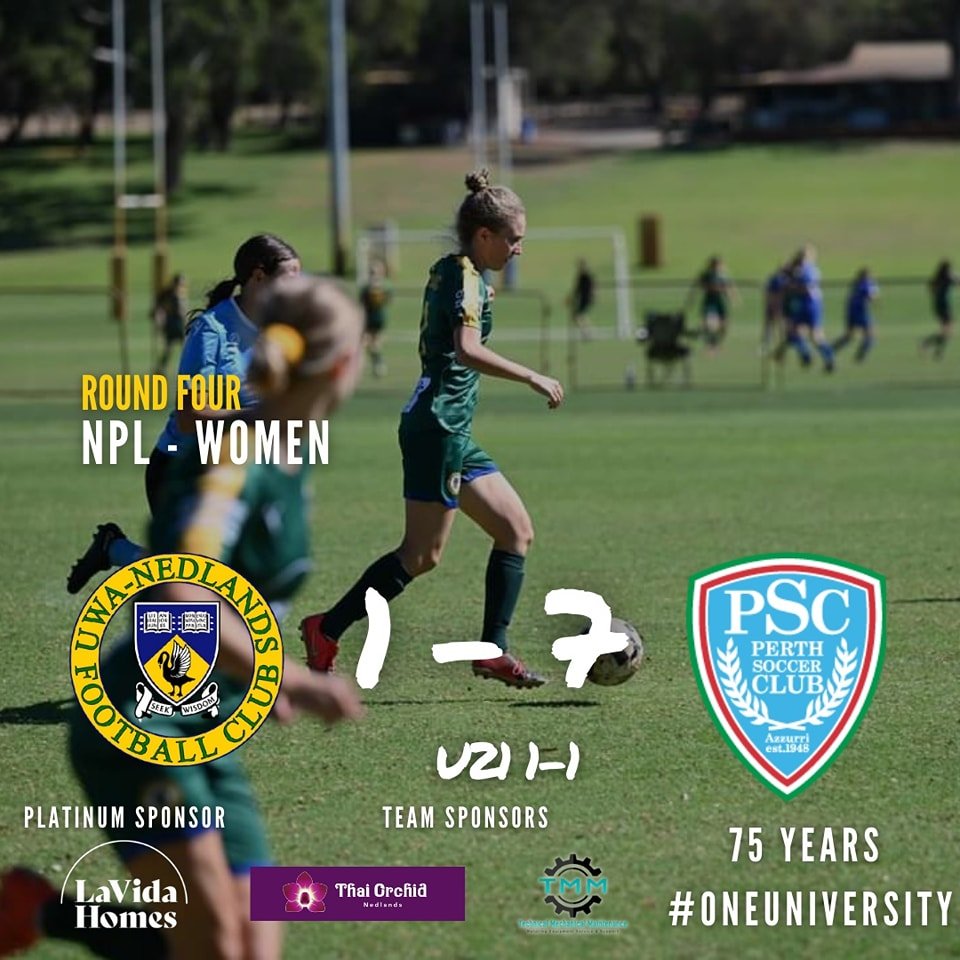 Another hard match, despite a stronger second half with an Emily Dinsdale consolation goal.

🤝 @thai_orchid_nedlands, TMM Kalgoorlie, @la_vida_homes 

📸 One Touch Photography