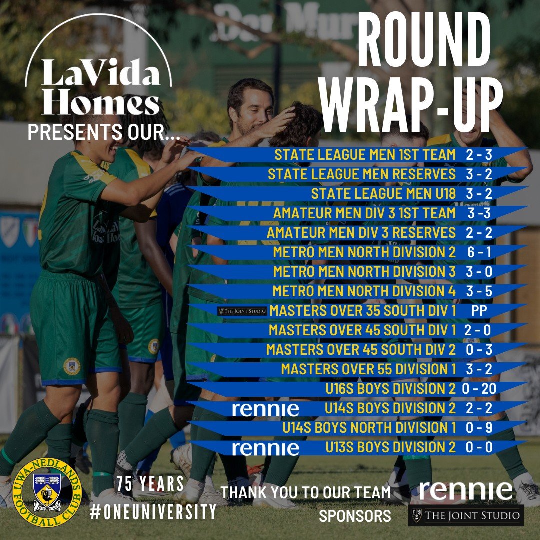 Platinum Club Sponsor @La Vida Homes brings you the latest in our weekly Round Wrap Up.

We're excited of the return of Joey Soccer this weekend and can't wait to reunite with everyone at our 75th Anniversary Carnival 🎉

📸 @celenalyons  @OneTouchSp