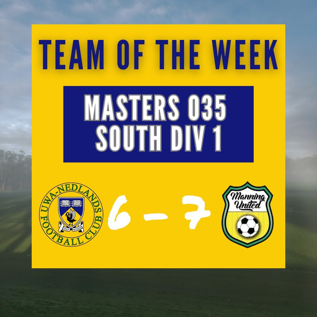 🌟 Team of the Week Update! 🌟

The Masters O35 South Division 1 Men played a close game, yet regrettably fell short of victory. Wishing you all the best for the remainder of the season.

#ONEUniversity #teamoftheweekcps