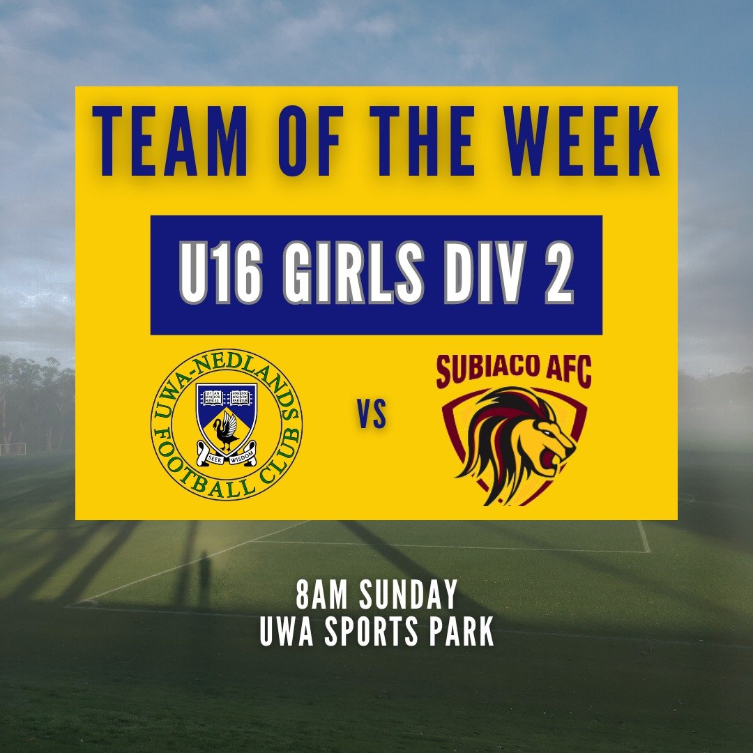 🌟 Presenting our Team of the Week! 🌟

Good luck to our fierce U16 Girls Div 2 as they gear up to conquer Subiaco on their home turf! 

📍 UWA Sports Park, 8am Sunday

Go get 'em, champs!

#TeamOfTheWeek #ONEUniversity