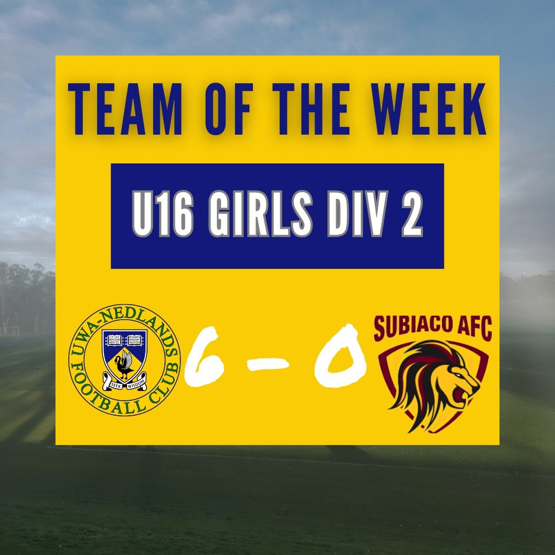 🌟 Team of the Week Update! 🌟

Congratulations to our U16 Girls Div 2 team for their outstanding performance and securing the win this weekend against Subiaco! 

Keep up the fantastic effort, girls! 💪

#ONEUniversity #teamoftheweek