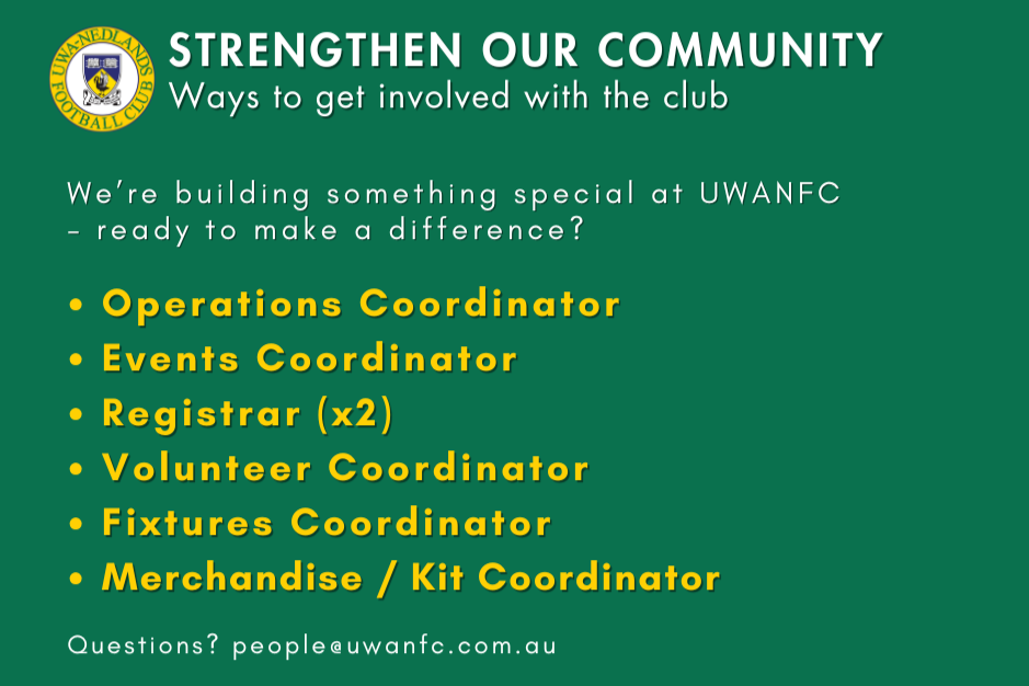 Volunteers are the heart of UWANFC