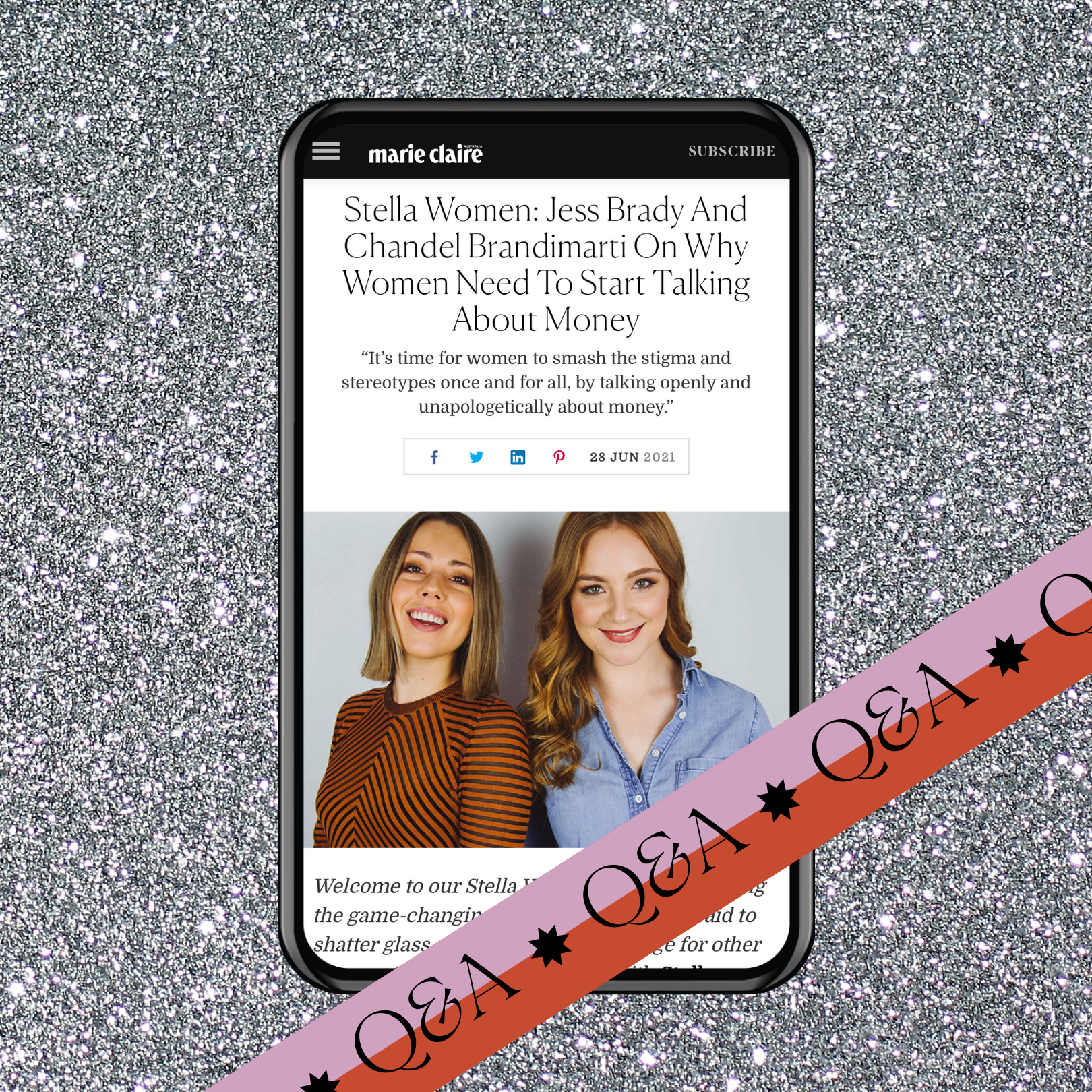 Why women need to start talking about money: Q&amp;A with Marie Claire