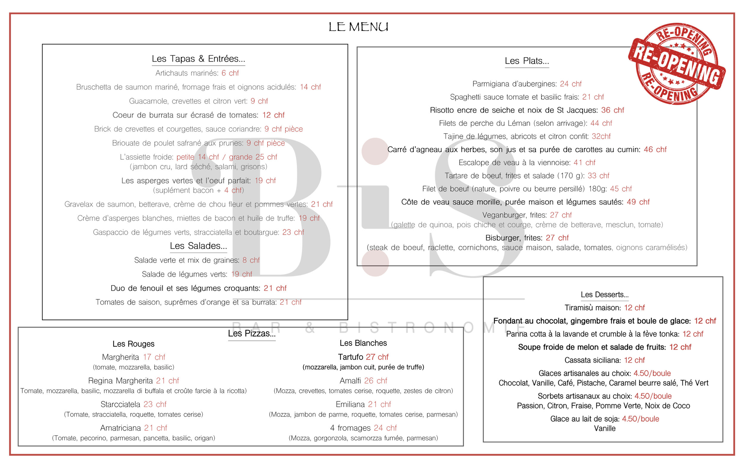 Réouverture du Bis le 12/05/20!