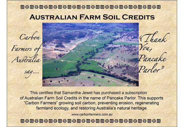 first Australian voluntary soil carbon credit certificate