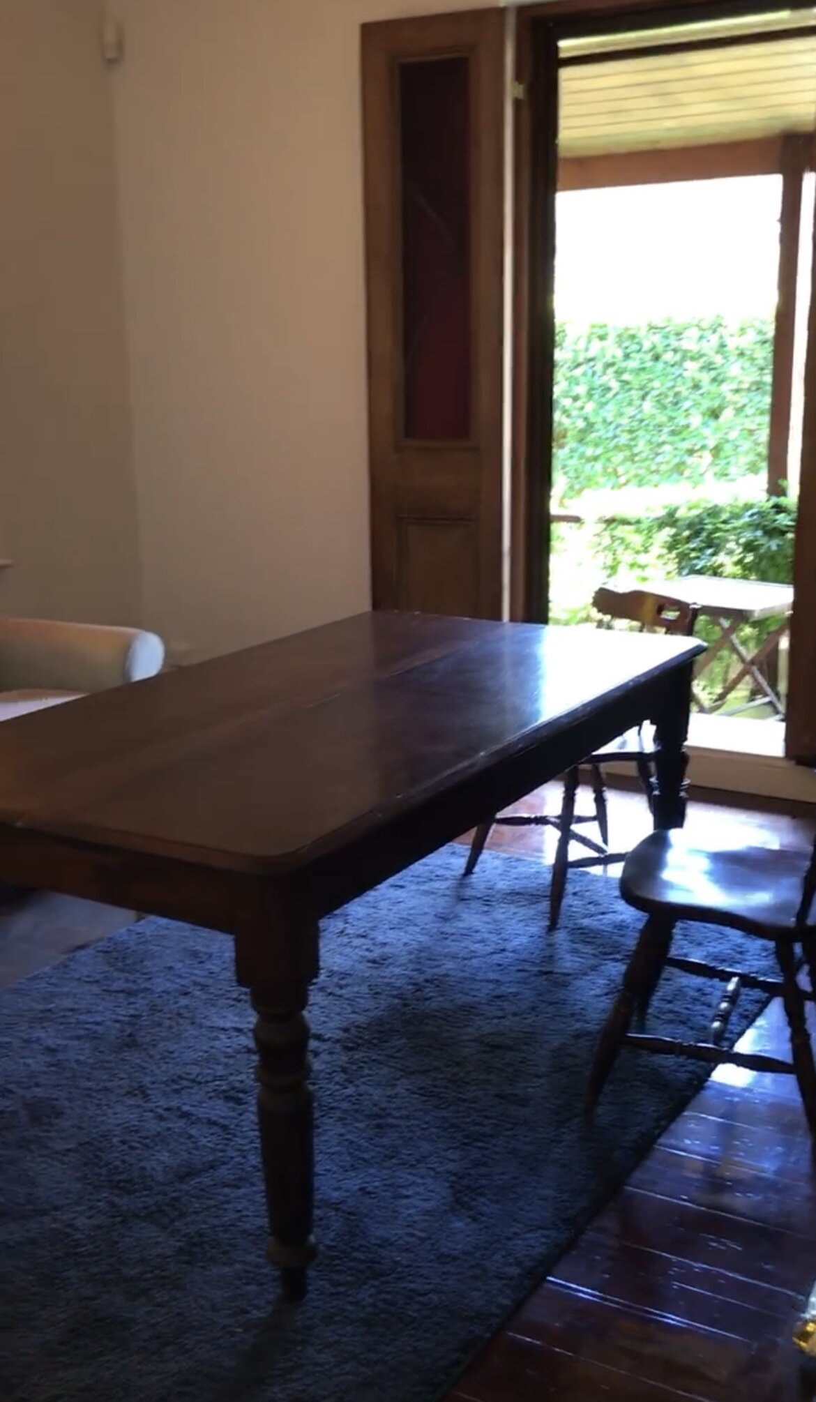 This room has a beautiful access to natural light but can be closed off for clean, quiet AV zoom interviews and recordings.