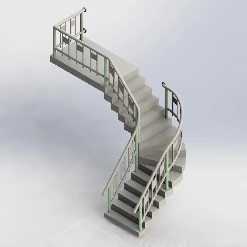 Custom Signal Tower Staircase