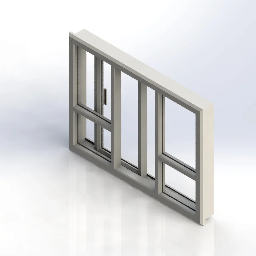 Sliding Window with Glass