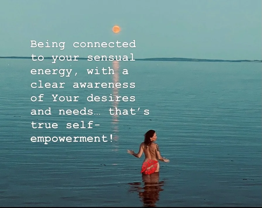 At v&aelig;re dybt forbundet med din sensuelle energi. At kende dine l&aelig;ngsler og behov, og vide pr&aelig;cis, hvad du &oslash;nsker, uden at undskylde for det. Det er den vildeste self empowerment!!!

Ingen giver dig din power. Ingen t&aelig;nd