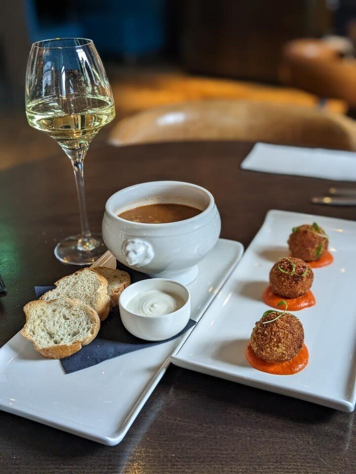 Our Seafood Bisque, rich fish &amp; shellfish soup served with croutons &amp; alioli 🐚

📸 Thank you for the gorgeous photo @cardifffoodstagram