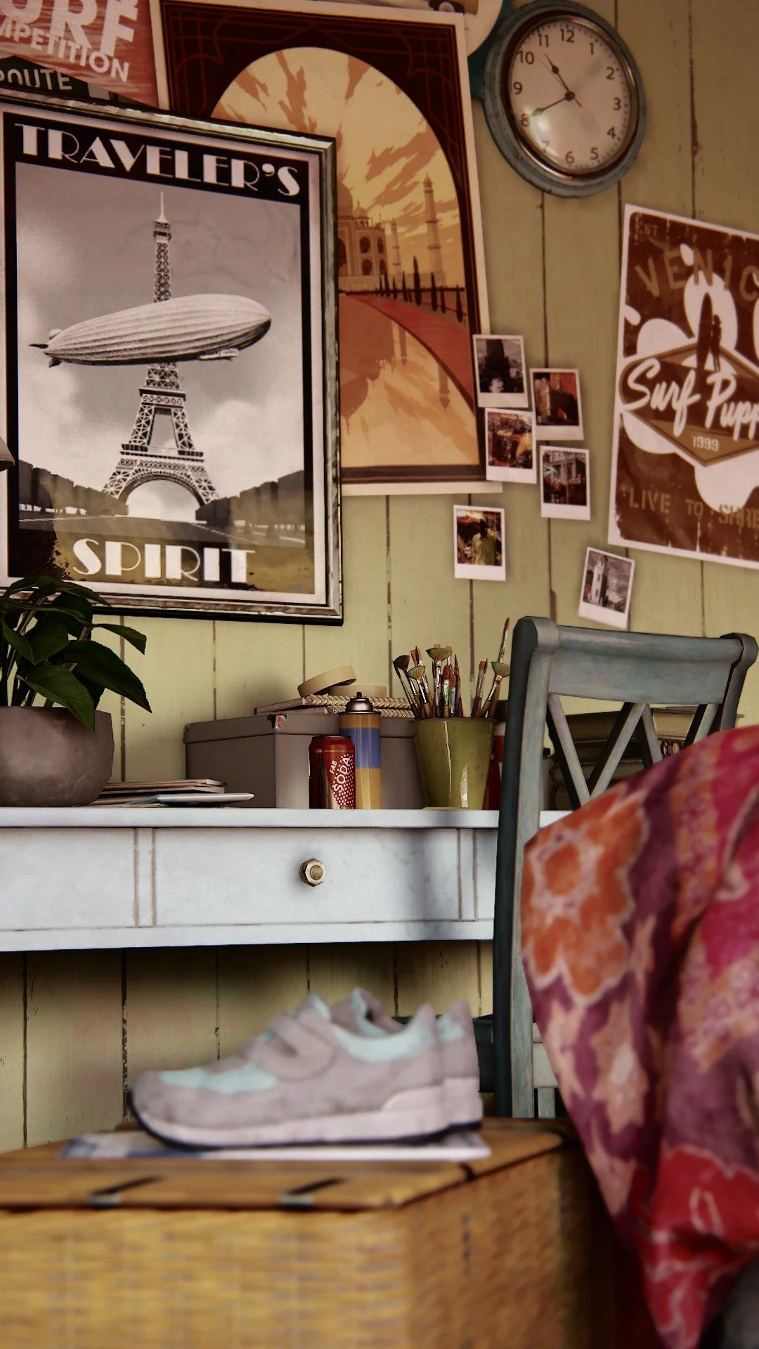 Uncharted 4 Interior bedroom design