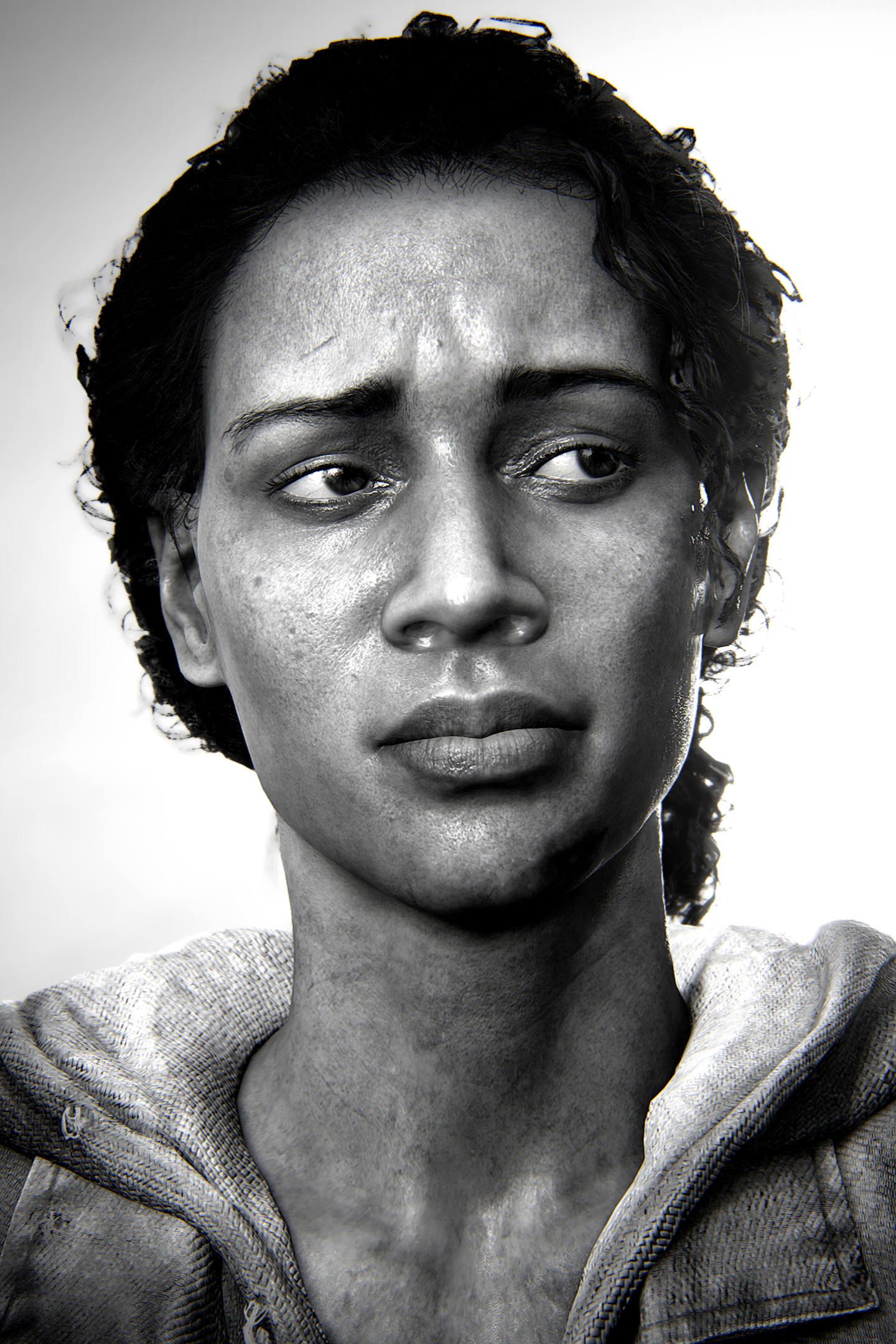 The Last of Us Part 1 | TLOU 1 | Photo Mode | Virtual Photography | #photomode #virtualphotography #portrait #blackandwhite | Marlene