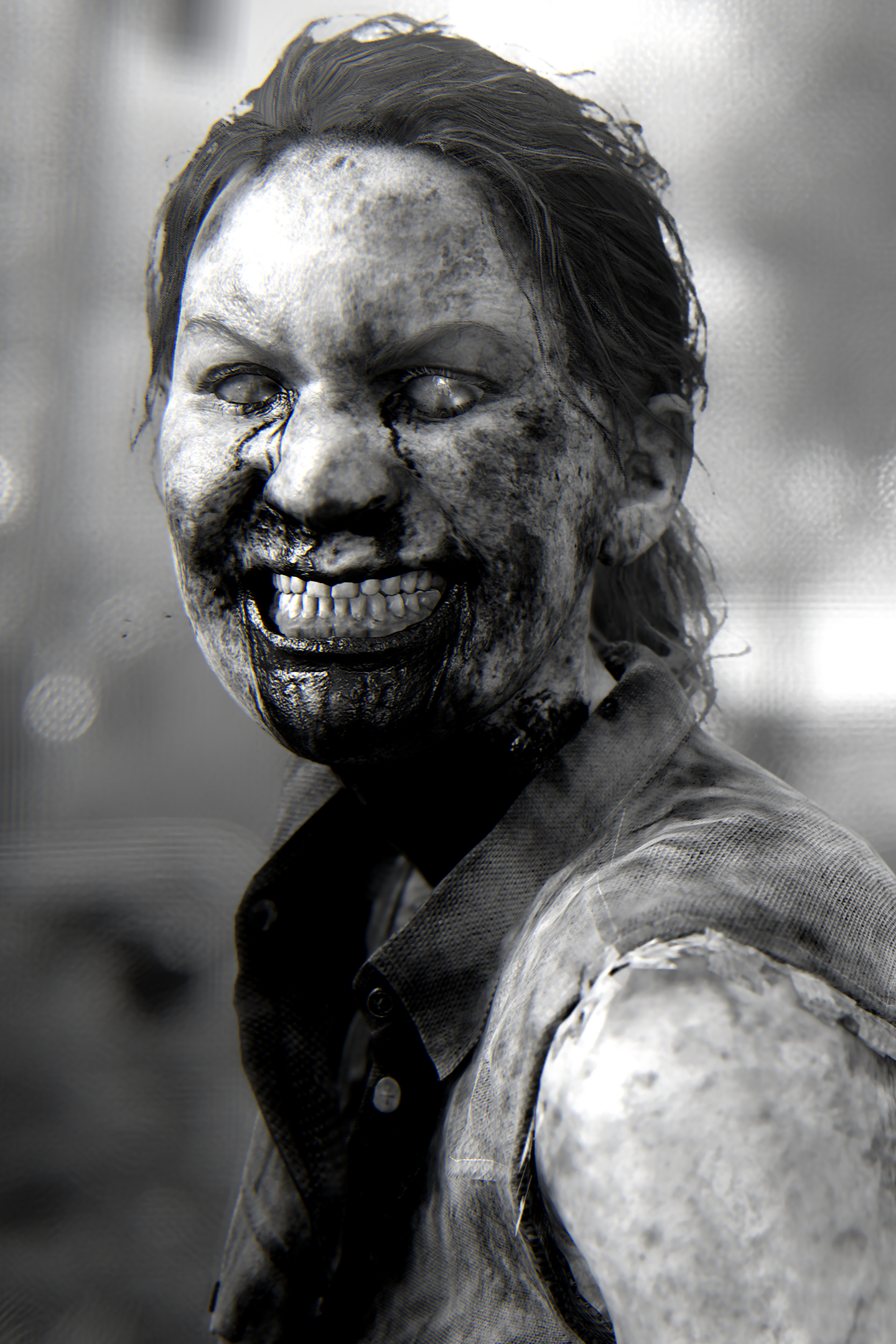 The Last of Us Part 1 | TLOU 1 | Photo Mode | Virtual Photography | #photomode #virtualphotography #portrait #blackandwhite |  NPC Infected