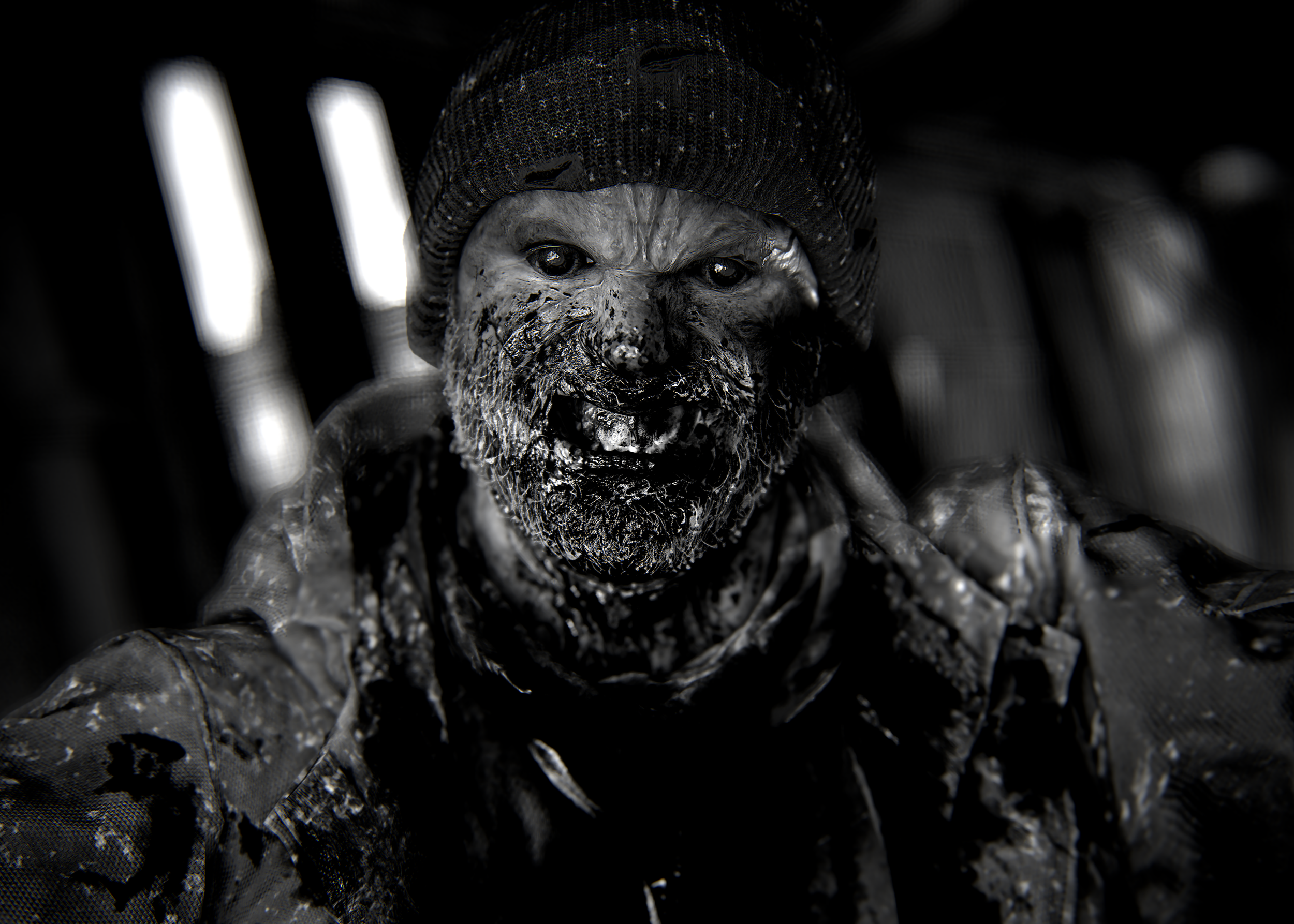 The Last of Us Part 1 | TLOU 1 | Photo Mode | Virtual Photography | #photomode #virtualphotography #portrait #blackandwhite |  NPC infected