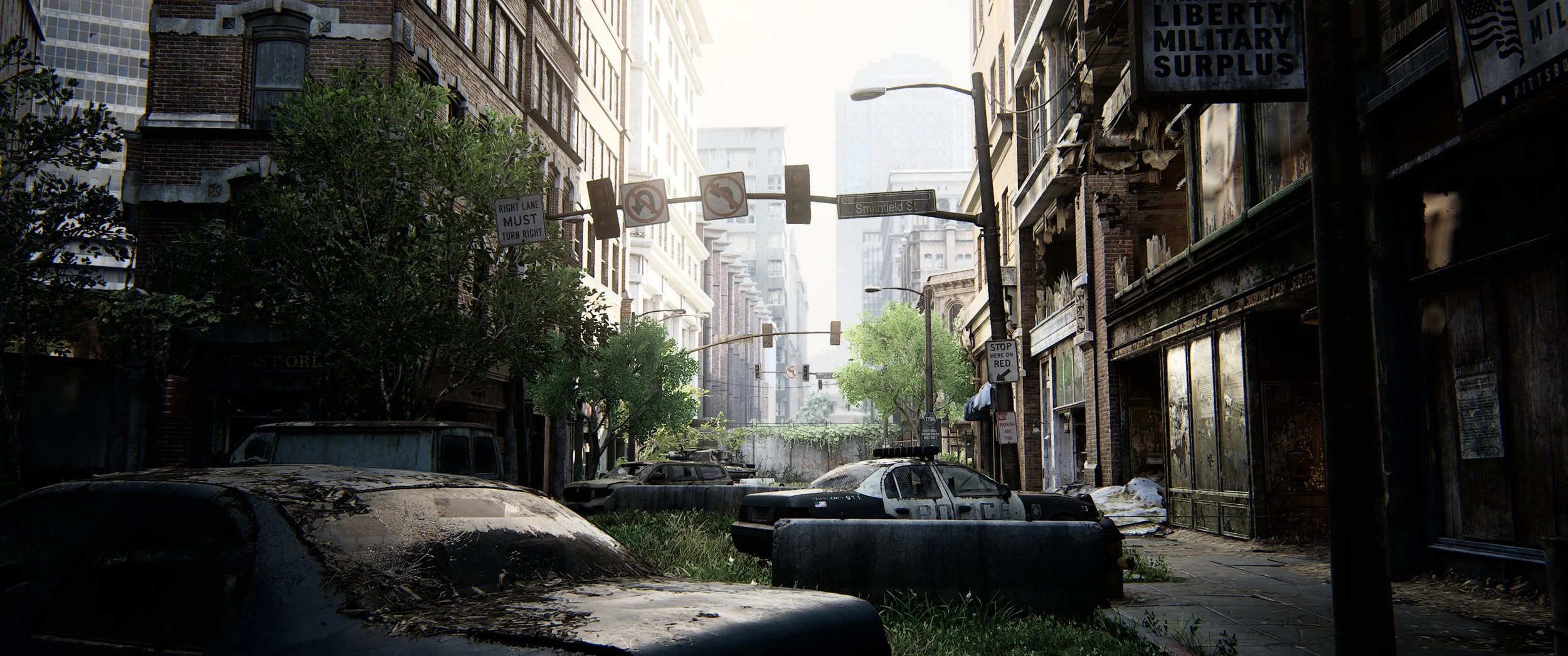 Post Apocalyptic environments: TLOU The Last Of U scenery