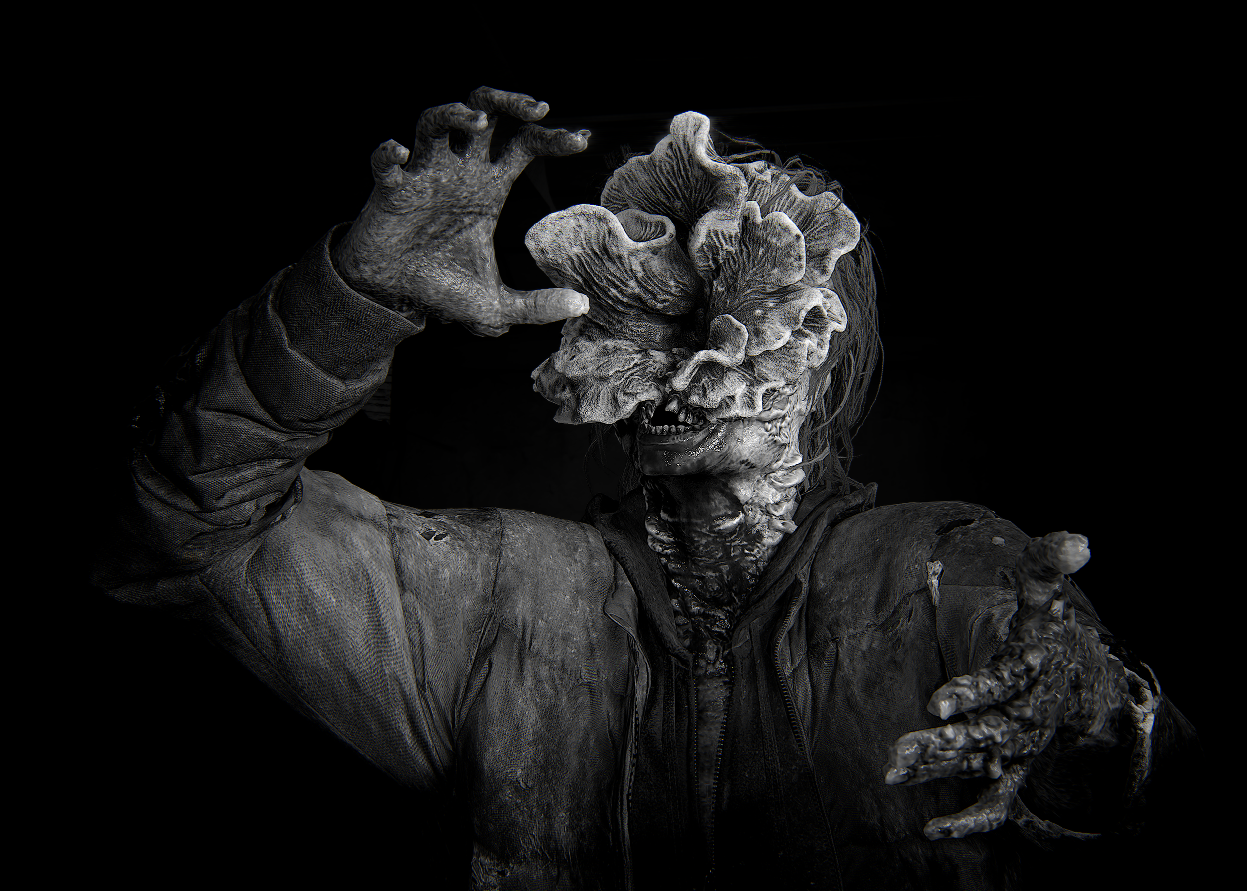 The Last of Us Part 1 | TLOU 1 | Photo Mode | Virtual Photography | #photomode #virtualphotography #portrait #blackandwhite |  clicker close-up