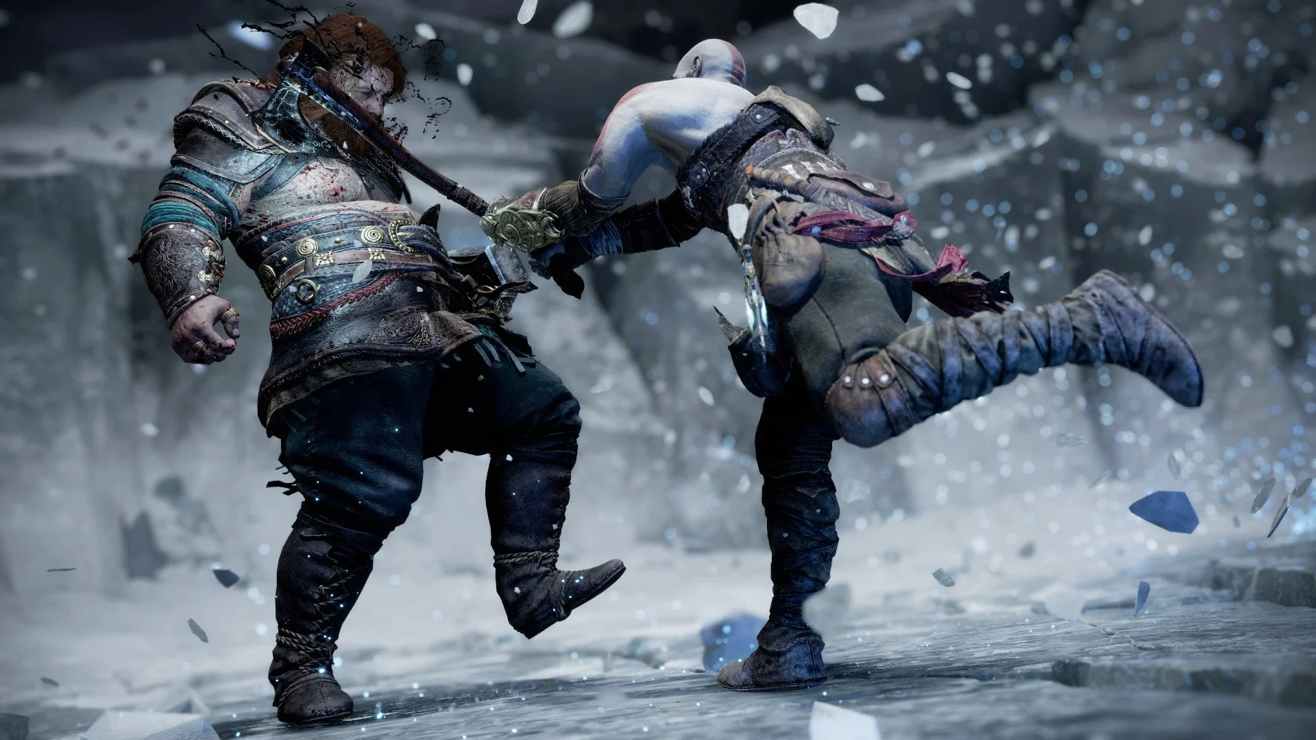 Gow Vs Kratos Boss Fight 1080p