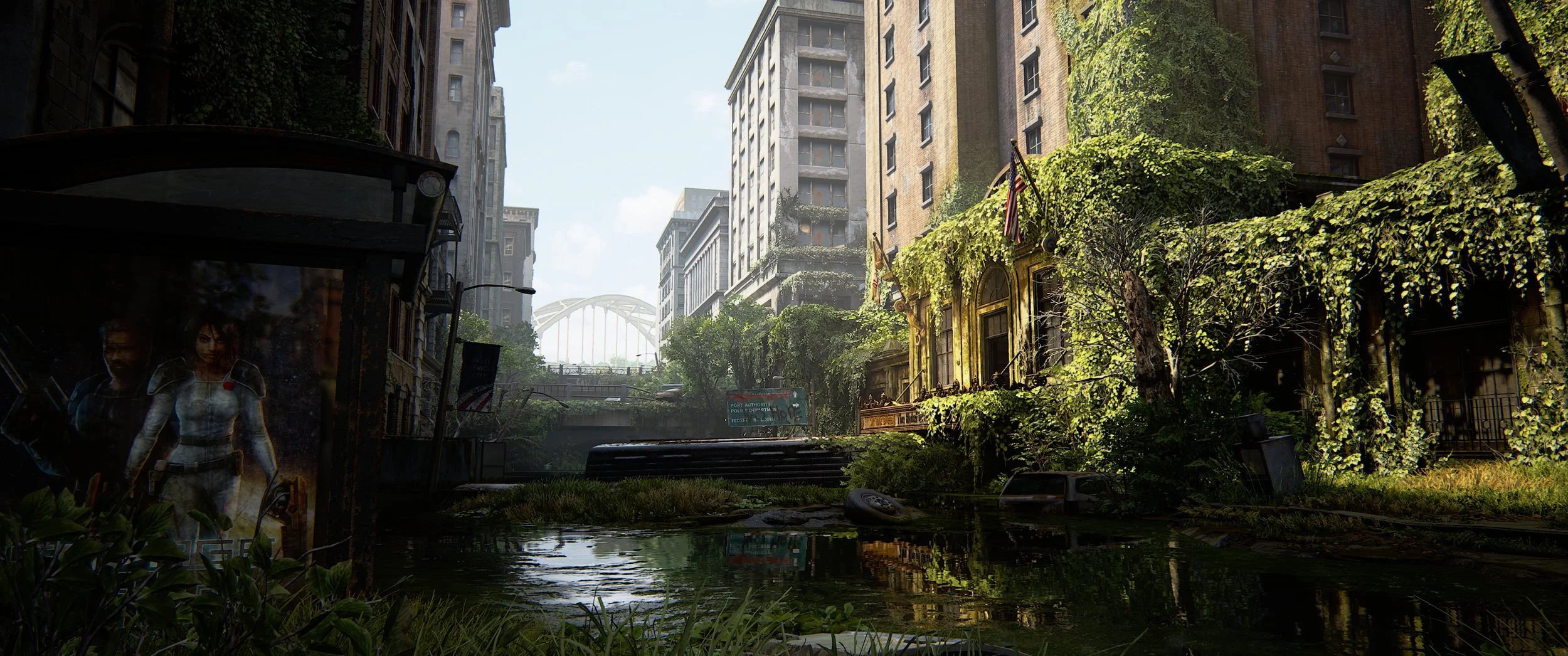 Post Apocalyptic Pittsburgh TLOU scenery