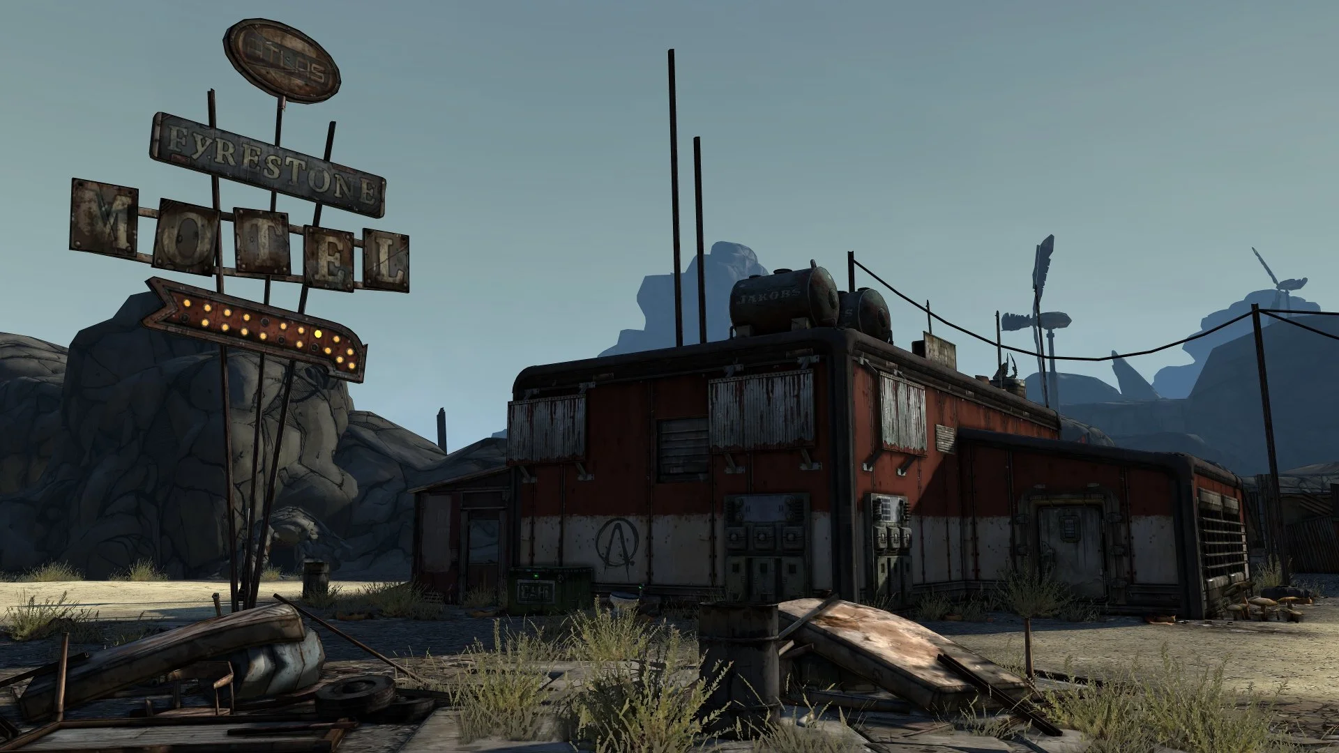Borderlands I + Virtual Photography + landscape + scenery + environments + outdoors photography + Borderlands Fyrestone Motel
