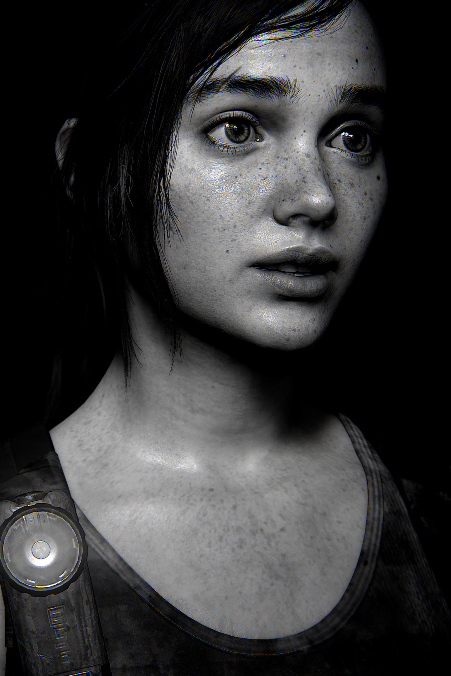 The Last of Us Part 1 | TLOU 1 | Photo Mode | Virtual Photography | #photomode #virtualphotography #portrait #blackandwhite |  Ellie