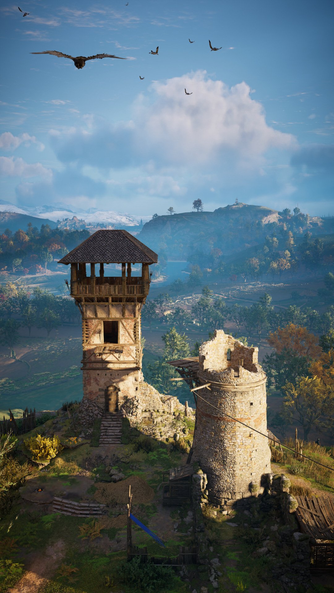 AC + Assassin's Creed + Valhalla + Photo Mode + Virtual Photography + landscape + scenery + environments + outdoors photography AC VALHALLA WATCHTOWER