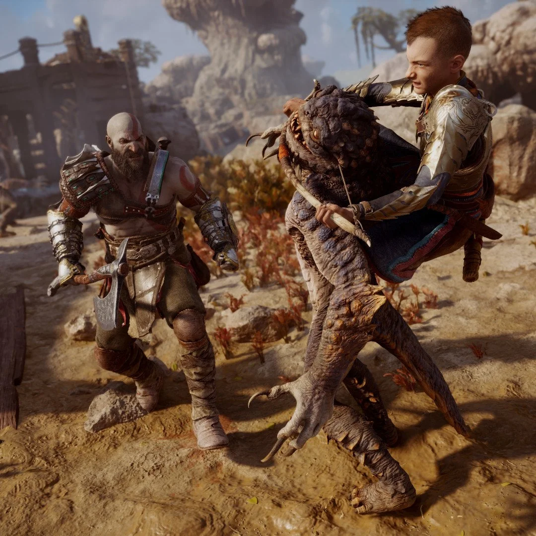 GOW Kratos+Atreus Vs Grim 1:1 Framing
